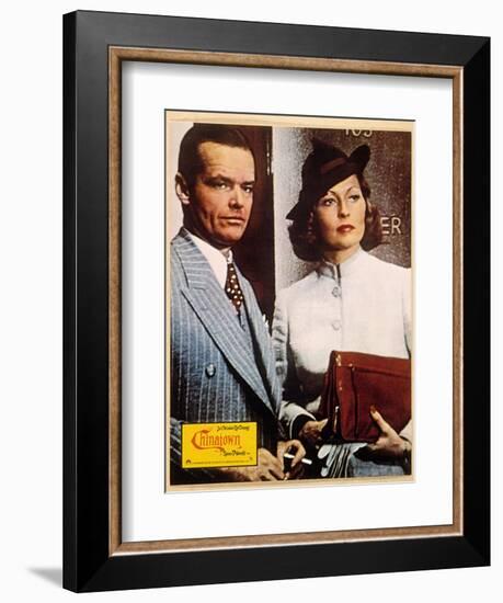 Chinatown, Jack Nicholson, Faye Dunaway, 1974-null-Framed Premium Giclee Print