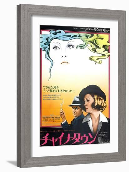 Chinatown, Jack Nicholson, Faye Dunaway, 1974-null-Framed Premium Giclee Print