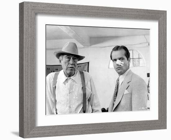 Chinatown, John Huston, Jack Nicholson, 1974-null-Framed Photo