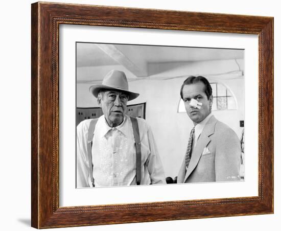 Chinatown, John Huston, Jack Nicholson, 1974-null-Framed Photo