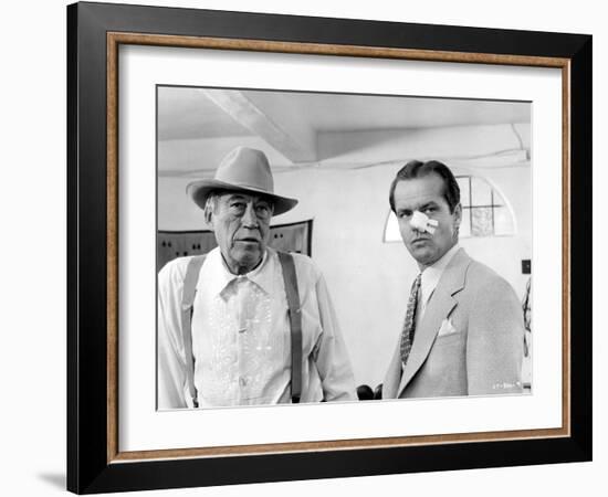 Chinatown, John Huston, Jack Nicholson, 1974-null-Framed Photo