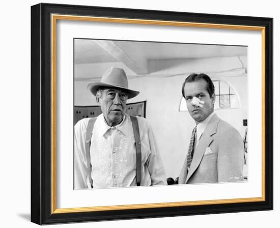 Chinatown, John Huston, Jack Nicholson, 1974-null-Framed Photo