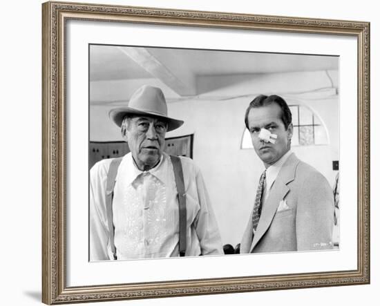 Chinatown, John Huston, Jack Nicholson, 1974-null-Framed Photo