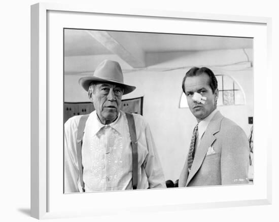 Chinatown, John Huston, Jack Nicholson, 1974-null-Framed Photo