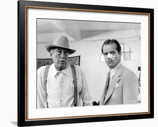 Chinatown, John Huston, Jack Nicholson, 1974-null-Framed Photo