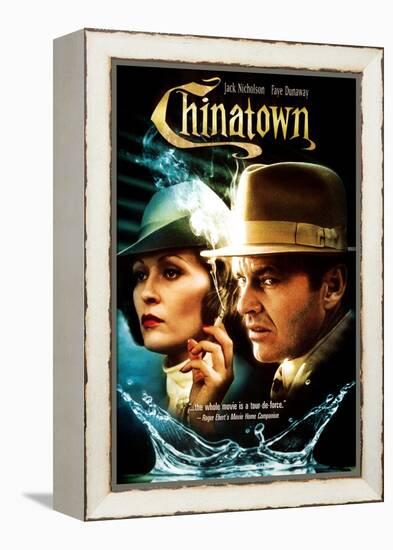 Chinatown, L-R: Faye Dunaway, Jack Nicholson, 1974-null-Framed Stretched Canvas