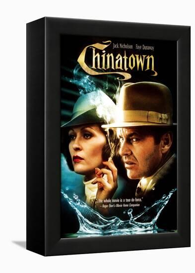 Chinatown, L-R: Faye Dunaway, Jack Nicholson, 1974-null-Framed Stretched Canvas