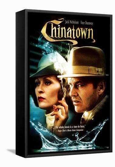 Chinatown, L-R: Faye Dunaway, Jack Nicholson, 1974-null-Framed Stretched Canvas