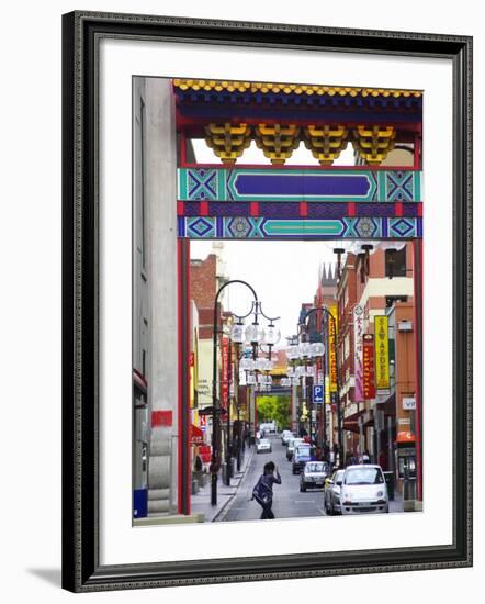 Chinatown, Little Bourke Street, Melbourne, Victoria, Australia-David Wall-Framed Photographic Print