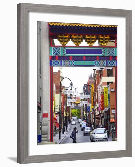 Chinatown, Little Bourke Street, Melbourne, Victoria, Australia-David Wall-Framed Photographic Print