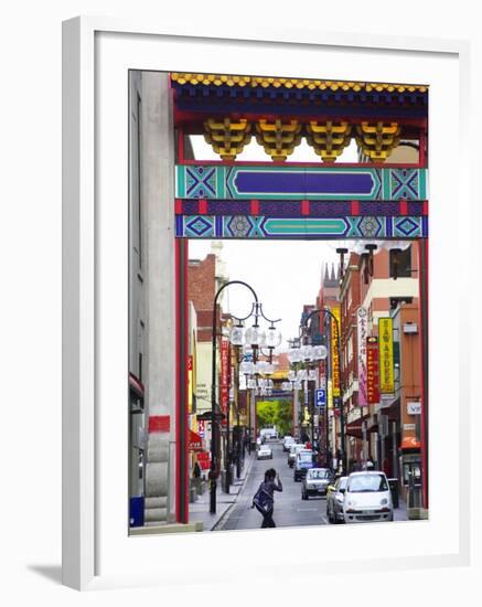 Chinatown, Little Bourke Street, Melbourne, Victoria, Australia-David Wall-Framed Photographic Print