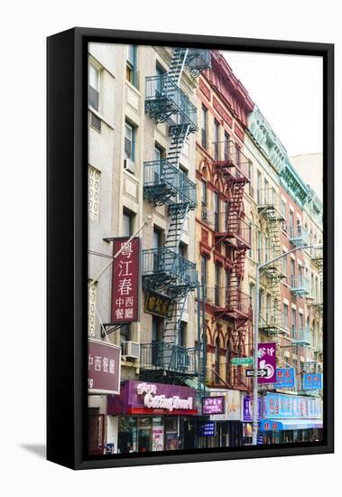 Chinatown, Manhattan, New York City, United States of America, North America-Fraser Hall-Framed Premier Image Canvas