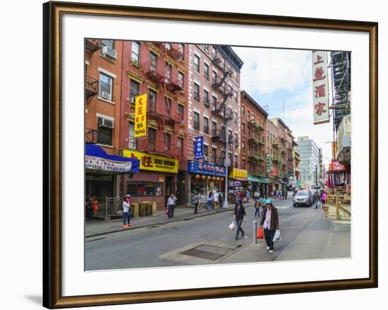 Chinatown, Manhattan, New York City, United States of America, North America-Fraser Hall-Framed Photographic Print