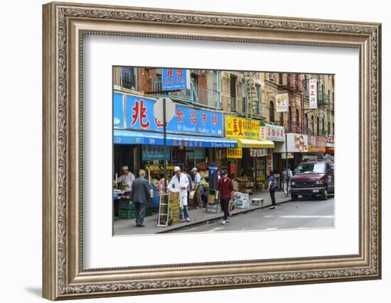 Chinatown, Manhattan, New York City, United States of America, North America-Fraser Hall-Framed Photographic Print