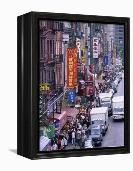 Chinatown, Manhattan, New York, New York State, United States of America, North America-Yadid Levy-Framed Premier Image Canvas