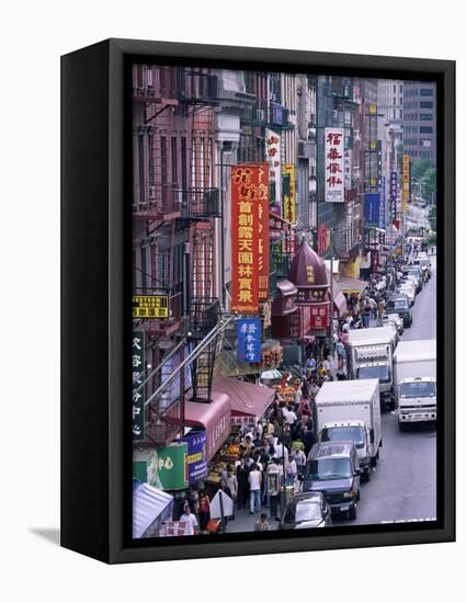 Chinatown, Manhattan, New York, New York State, United States of America, North America-Yadid Levy-Framed Premier Image Canvas