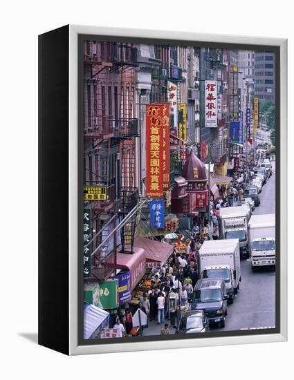 Chinatown, Manhattan, New York, New York State, United States of America, North America-Yadid Levy-Framed Premier Image Canvas