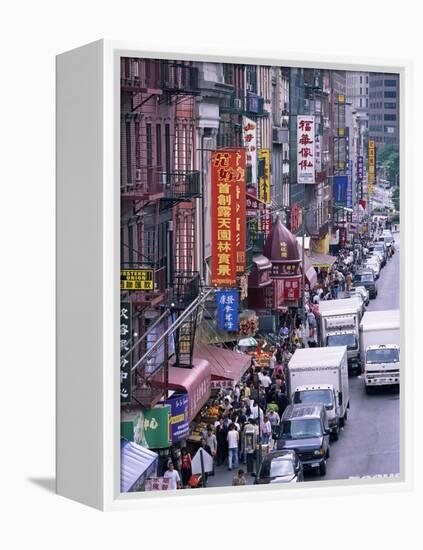 Chinatown, Manhattan, New York, New York State, United States of America, North America-Yadid Levy-Framed Premier Image Canvas