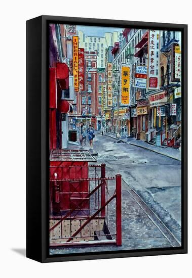 Chinatown, NYC-Anthony Butera-Framed Premier Image Canvas