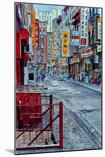 Chinatown, NYC-Anthony Butera-Mounted Giclee Print