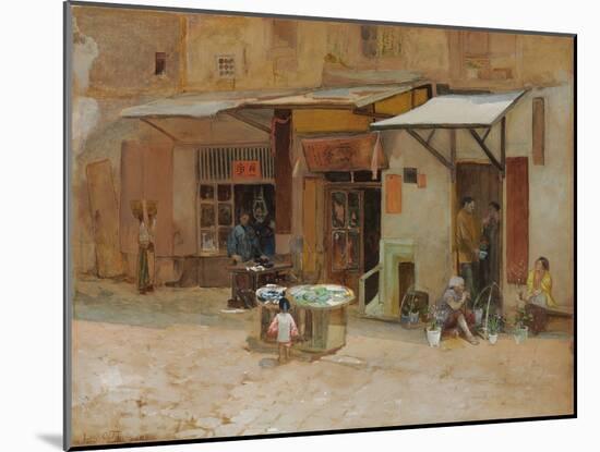 Chinatown, San Francisco, 1908 (Watercolour and Pencil on Paperboard)-Louis Comfort Tiffany-Mounted Giclee Print