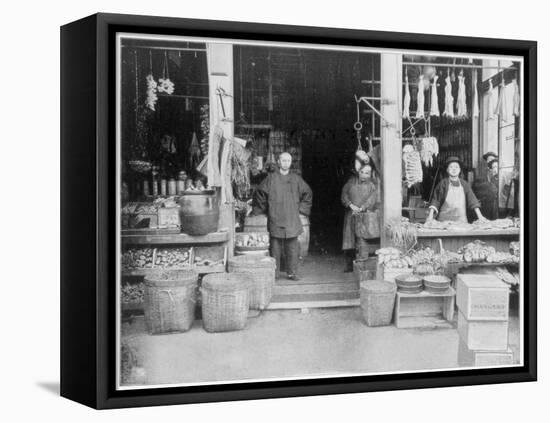 Chinatown, San Francisco, Late 19th Century-John L Stoddard-Framed Premier Image Canvas