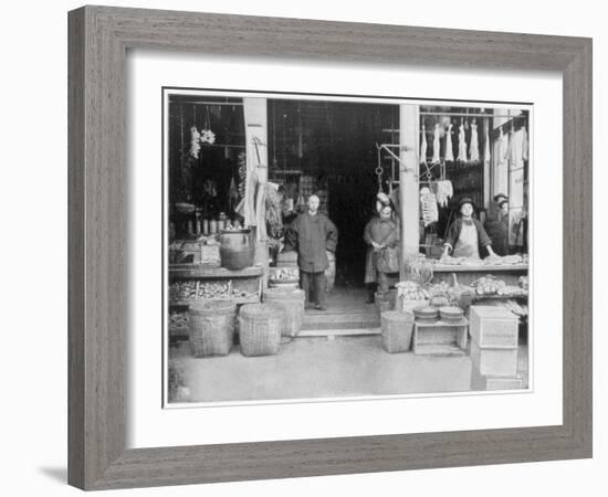 Chinatown, San Francisco, Late 19th Century-John L Stoddard-Framed Giclee Print