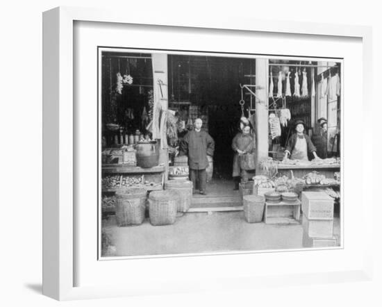 Chinatown, San Francisco, Late 19th Century-John L Stoddard-Framed Giclee Print