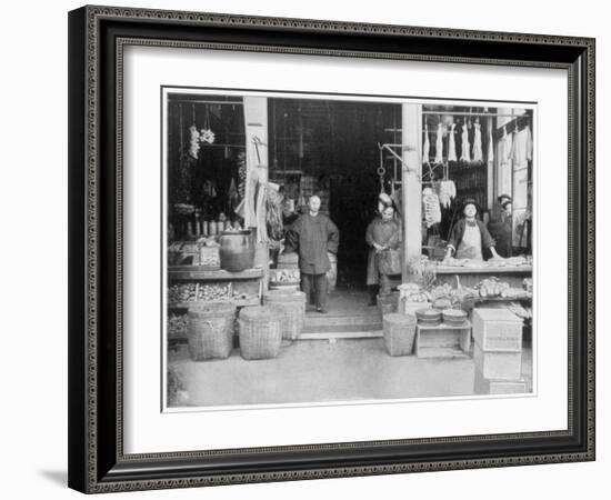 Chinatown, San Francisco, Late 19th Century-John L Stoddard-Framed Giclee Print