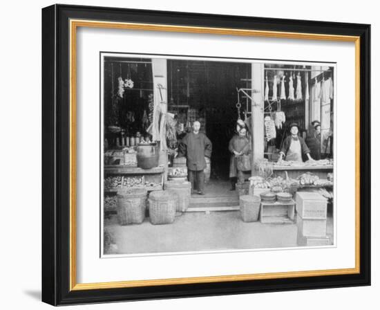 Chinatown, San Francisco, Late 19th Century-John L Stoddard-Framed Giclee Print