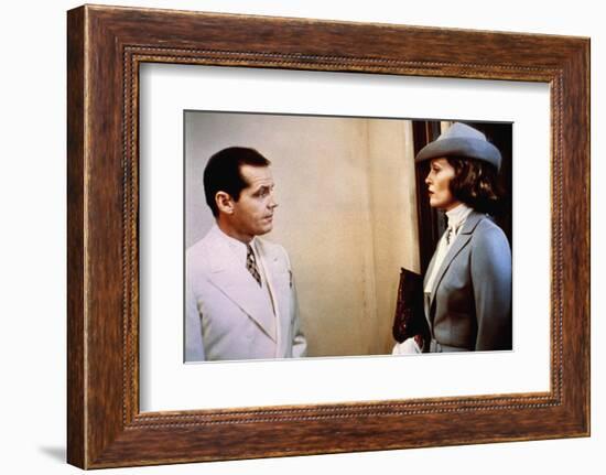 CHINATOXN, 1974 directed by ROMAN POLANSKI Jack Nicholson and Faye Dunaway (photo)-null-Framed Photo