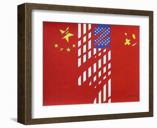 Chine Usa Urss-Gérard Fromanger-Framed Limited Edition