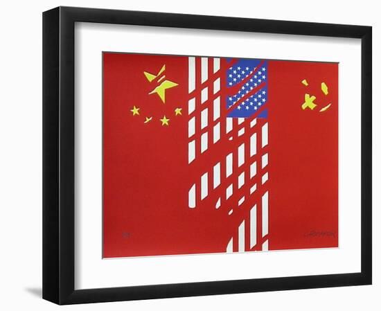 Chine Usa Urss-Gérard Fromanger-Framed Limited Edition