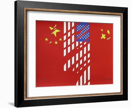 Chine Usa Urss-Gérard Fromanger-Framed Limited Edition