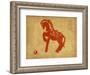 Chinese 2014 For Year Of Horse Design, Words Mean Happy New Year-kenny001-Framed Art Print