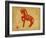 Chinese 2014 For Year Of Horse Design, Words Mean Happy New Year-kenny001-Framed Art Print