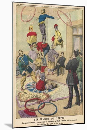 Chinese Acrobats, Arrest-null-Mounted Art Print