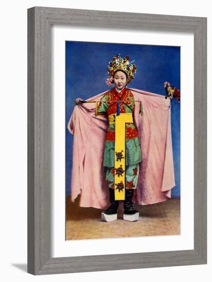 Chinese Actor Playing a Leading Lady, 1922-BT Prideaux-Framed Giclee Print