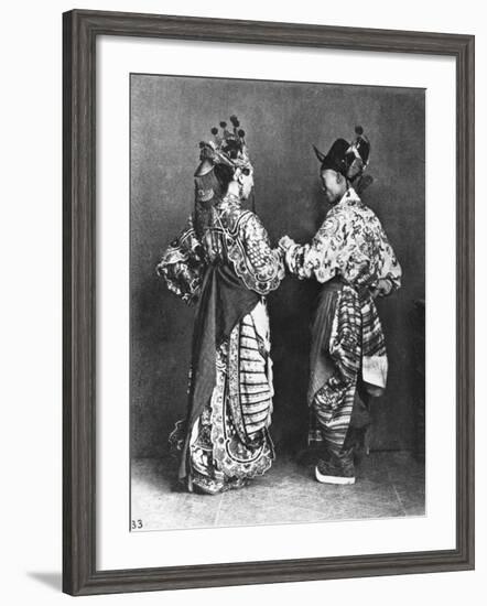 Chinese Actors from Behind, circa 1870-John Thomson-Framed Giclee Print