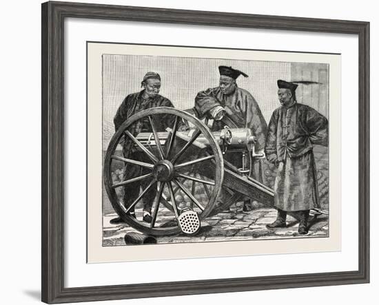 Chinese Artillerymen-null-Framed Giclee Print