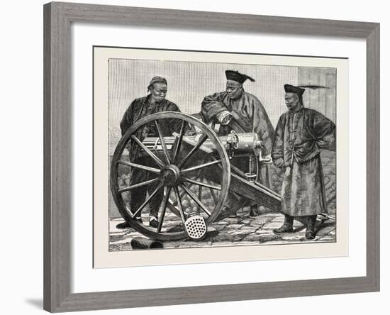 Chinese Artillerymen-null-Framed Giclee Print
