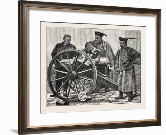 Chinese Artillerymen-null-Framed Giclee Print