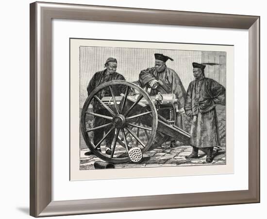 Chinese Artillerymen-null-Framed Giclee Print