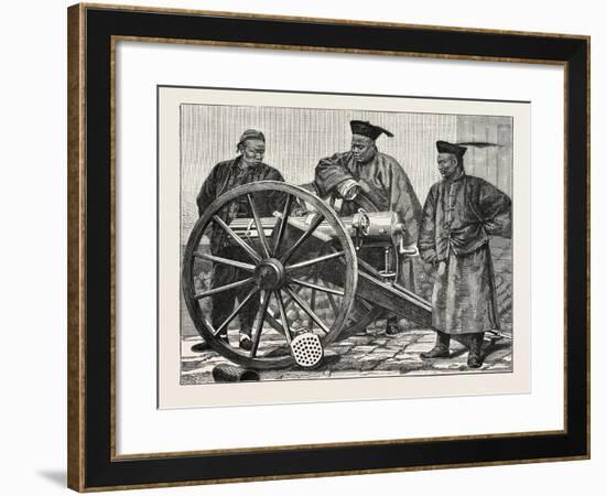 Chinese Artillerymen-null-Framed Giclee Print