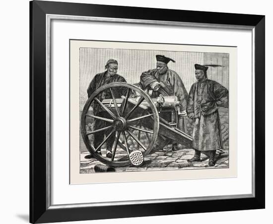 Chinese Artillerymen-null-Framed Giclee Print