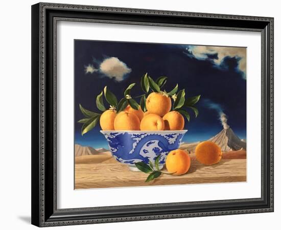 Chinese Bowl of Oranges, 2014-ELEANOR FEIN FEIN-Framed Giclee Print