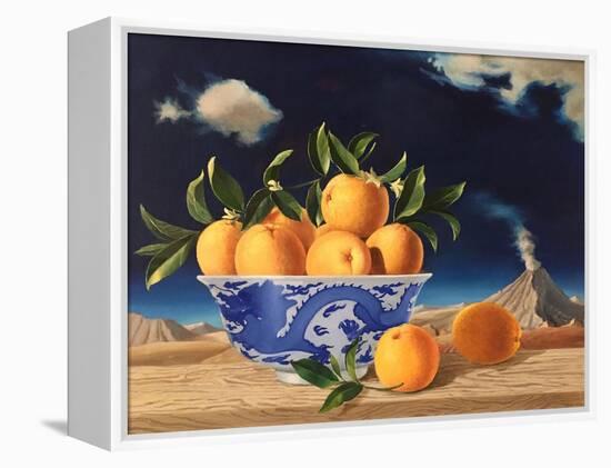 Chinese Bowl of Oranges, 2014-ELEANOR FEIN FEIN-Framed Premier Image Canvas