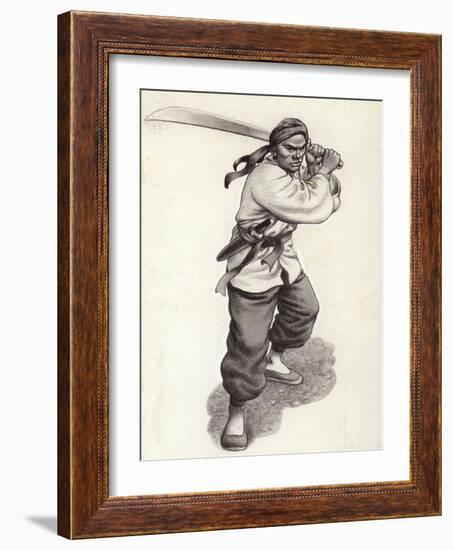 Chinese Boxer Warrior-Pat Nicolle-Framed Giclee Print