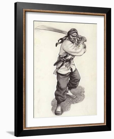 Chinese Boxer Warrior-Pat Nicolle-Framed Giclee Print