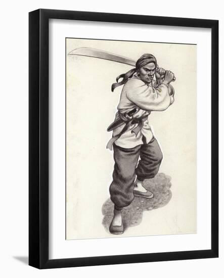 Chinese Boxer Warrior-Pat Nicolle-Framed Giclee Print
